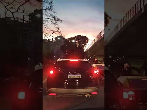 Sunset on Avenida del Libertador 🌇 | Buenos Aires