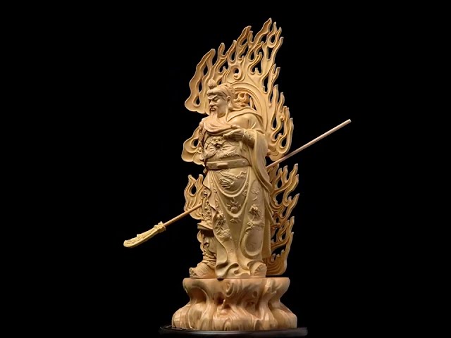 Vídeo relacionado con NIYANGLE Estatua de Madera Zhongkui de Estilo Chino para Escritorio Figura Decorativa Feng Shui Protectora Escultura Creativa Deidad Guardiana 15 CM Adorno Cultural para Oficina y Hogar