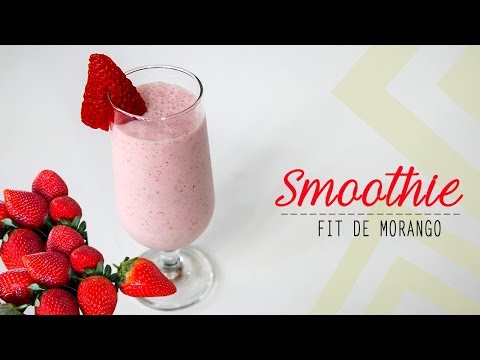 SMOOTHIE FIT DE MORANGO {cremoso e delicioso} | Mamãe Vida Saudável #23