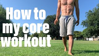 How to my core【Workout】僕の体幹トレ【筋トレ】【ASMR】