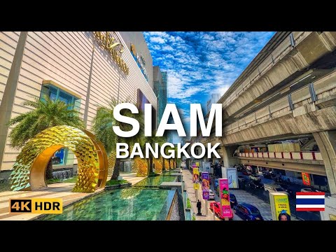 🇹🇭 4K HDR | Siam Bangkok Walking Tour | Strolling in the Downtown of Thailand's Capital City