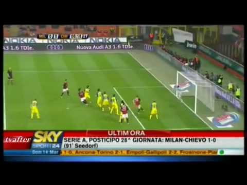 Milan-Chievo 1-0 - 14/3/10  Sintesi Sky Sport  - Serie A 2009/10