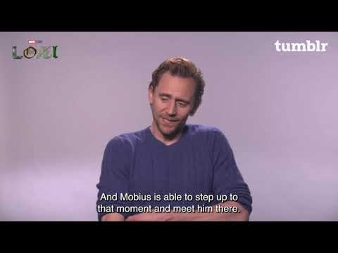 tom hiddleston  answer about  loki and mobius Relationship