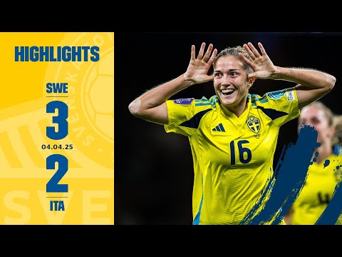 Angeldahl med drömmål! | Sverige – Italien 3-2 | Highlights