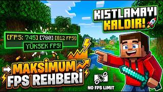 😱 MINECRAFT FPS'İNİ 10 KATINA ÇIKAR! (Kısıtlamayı Kaldır & Yüksek FPS)