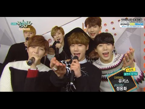 [150123] U-KISS & Yonghwa's Interview on Music Bank