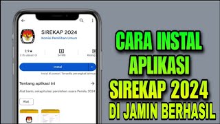 Download lagu Cara Install Aplikasi Sirekap 2024 Terbaru mp3