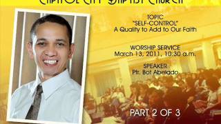preview picture of video 'CCBC Sermon 03130611 Self Control part 2 of 3'