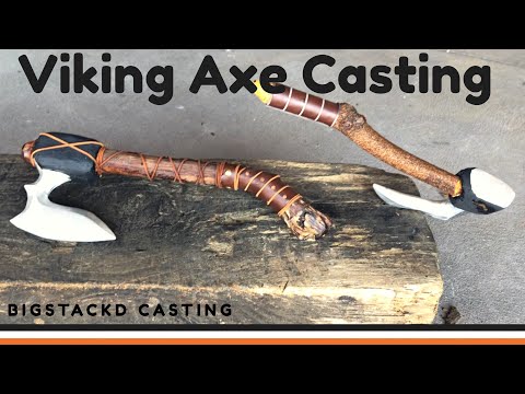 Trash To Treasure - VIKING AXE CASTING From Scrap Metal - Aluminium Lost Foam Casting