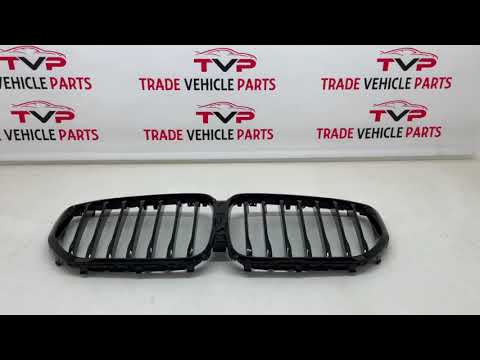 Fits BMW X5 G05 2019-2023 Front Kidney Grilles Single Slat Gloss Black video