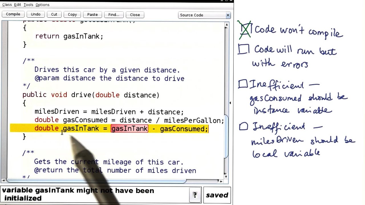 Find the Error - Intro to Java Programming
