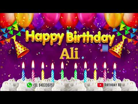 Ali Happy birthday To You - Happy Birthday song name Ali 🎁
