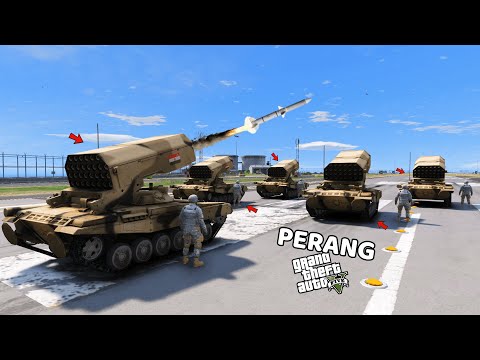 MISI MENYERANG BASE MILITER - GTA 5 MOD