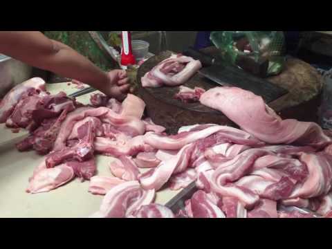 Market street food in Battambang  cambodia - khmer street food