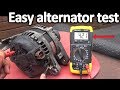 How to Test an Alternator  ( Testing the Voltage Regulator, Diode rectifier and Stator)