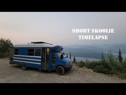 School Bus Conversion Time Lapse |  Short Skoolie With Roof Raise