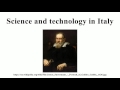 Science And Technology In Italy