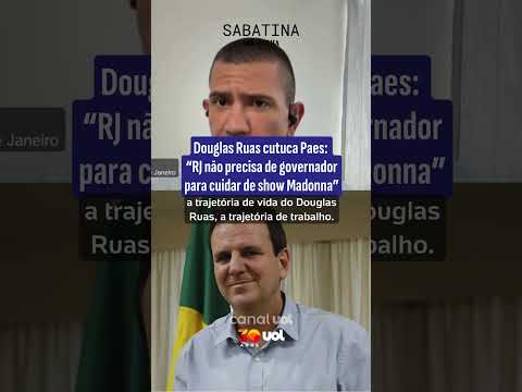 RJ não precisa de governador para cuidar de show Madonna, diz Douglas Ruas em relação a Eduardo Paes