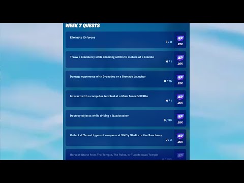 All Week 7 Season Quests Guide - Fortnite