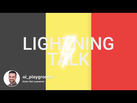 Flutter Belgium talk