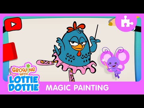 Growing with Lottie Dottie | Magic Painting - The Duckling Dance