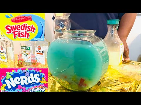How to make a FISH BOWL drink with LIQUOR