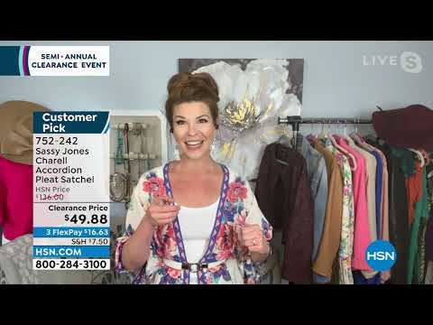 Sassy Jones Charell Accordian Pleat Satchel