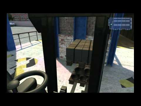 forklift truck simulator 2009 gameplay pc hd