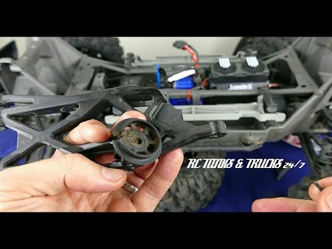 TRAXXAS X-MAXX - How To Replace Lower Front Suspension Arm & Shock Shaft
