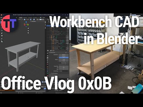 Office Vlog 0x0B - Workbench Design and Build with Blender