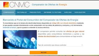 COMPARADOR  DE TARIFAS DE LUZ Y GAS DE LA C.N.M.C.
