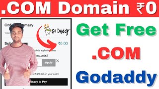 Get Free .COM Domain From Godaddy 2023 | Free .COM Domain | .COM Domain Godaddy Free | Ft Thoughts