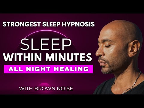 Deep Sleep Hypnosis, Guided Sleep Meditation | Brown Noise