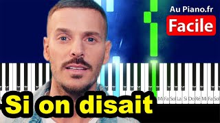 M. Pokora - Si on disait - Piano Cover Tutorial Karaoke Paroles (AuPiano.Fr)