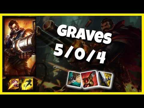 KOREAN Challenger Graves JUNGLE (5/0/4) vs XIN ZHAO Gameplay Replay - Patch 10.20
