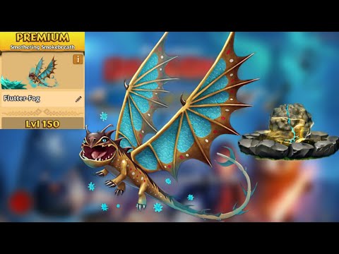Flutter-Fog Max Level 150 Titan Mode - Premium Smothering Smokebreath - Dragons:Rise of Berk