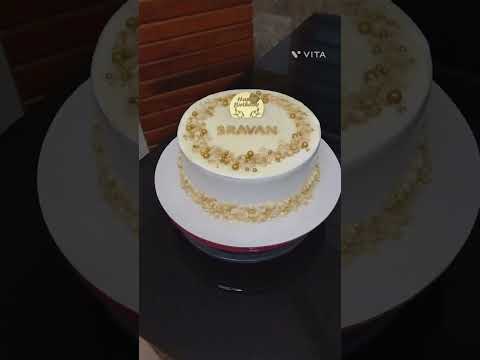 White Truffle Cake 🎂 #simple cake design 🎂