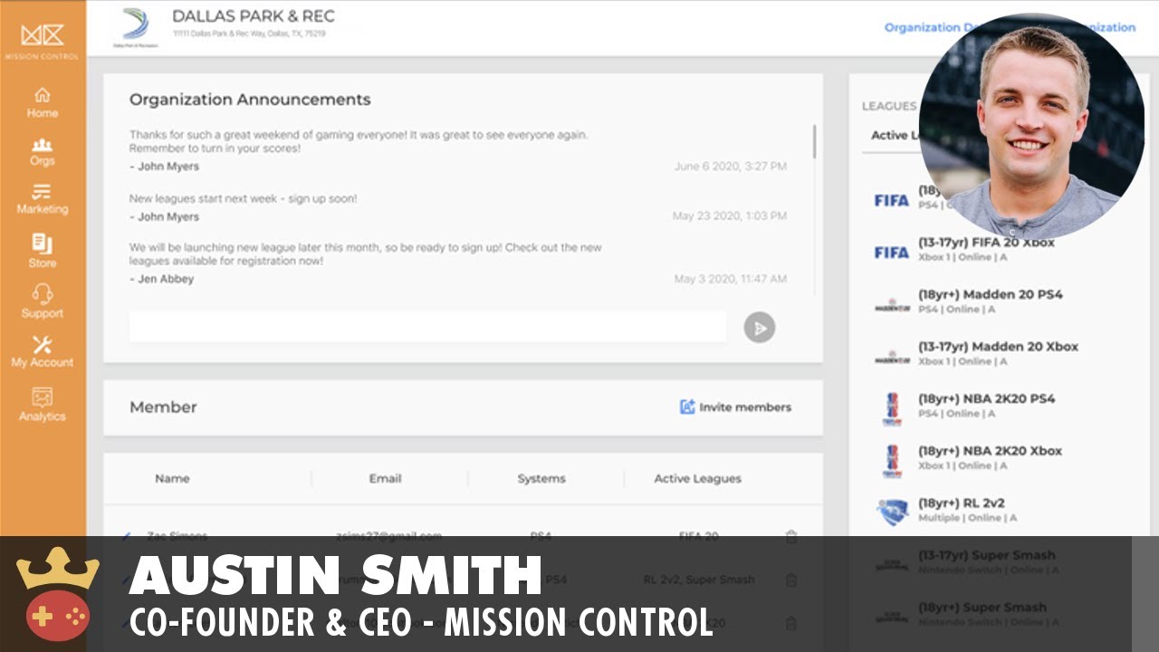 Video of Full Interview with Mission Control's Co-Founder and CEO, Austin Smith