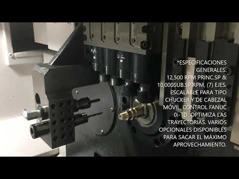 TORNO TIPO SUIZO DE 20mm DE PASO DE BARRA MOD. ST20D.