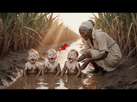 The elderly slave found three abandoned babies in the mud — and when the mistress learned who the...
