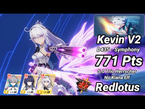 Redlotus D435: Kevin V2 (Symphony) 771 Pts - S.0 Trio Herrscher Klein 3* | Honkai 6.5