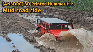 [AN3DRC] 3D Printed Hummer H1 Mud road ride. Links to STL in the description