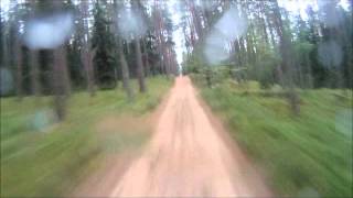 preview picture of video 'Offroad Around Bezdonys (Lithuania) rainy day wr250r.wmv'