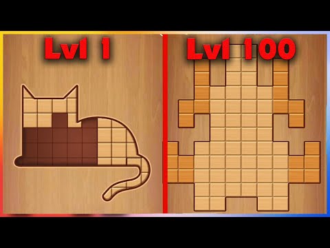 BlockPuz Jigsaw Puzzles &Wood Block Puzzle Game - Gameplay Walkthrough - Levels 1-100 - YouTube