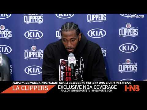 Kawhi Leonard on Lou Williams Hey Hey Hey & LA Clippers 134-109 beat Pelicans Postgame 11-24-2019
