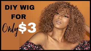 $3 😱 DIY Honey Blonde bohemian Crochet wig! WHO IS SHE?