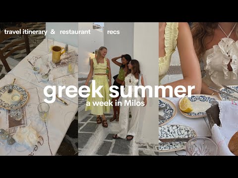 a week in Milos, Greece (travel vlog) ????????