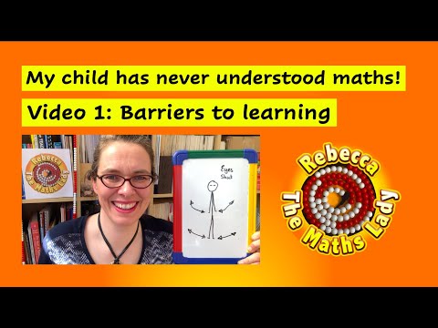 Screenshot of video: Maths - Parents Series 1- My child has always struggled with Maths