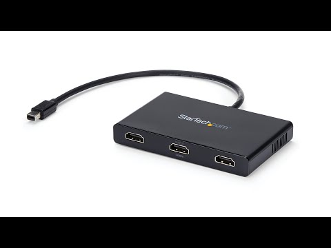 StarTech.com DP2HDMI2 vaizdo kabelio adapteris 0,21 m DisplayPort HDMI Juoda video