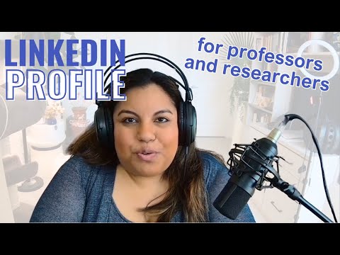 Your LinkedIn Profile for Professors and Academics - YouTube